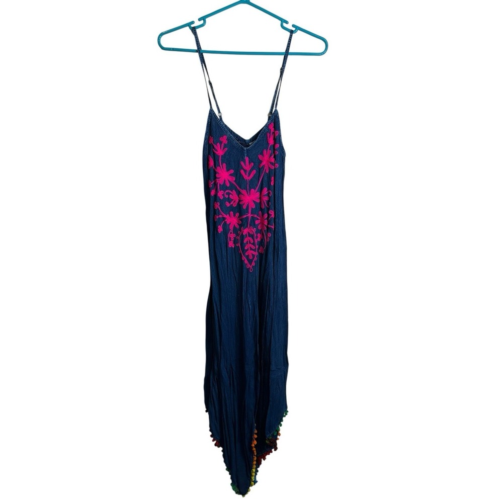 riviera sun womens maxi summer sleeveless flowy‎ dress size large umbrella